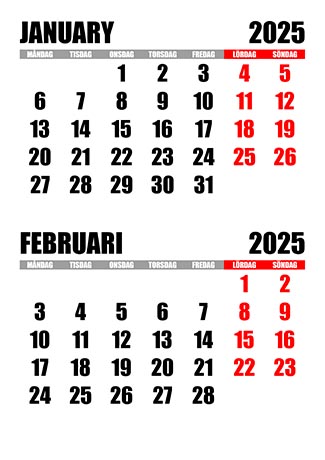 Kalender januari februari 2025 kalender-januari-februari-2025