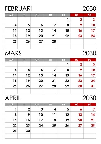 Kalender februari mars april 2030 kalender-februari-mars-april-2030