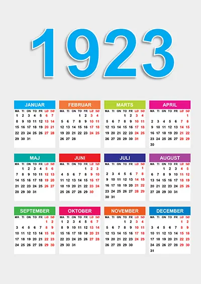 Kalender 1923 kalender-1923