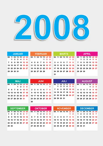 Kalender 2008 kalender-2008