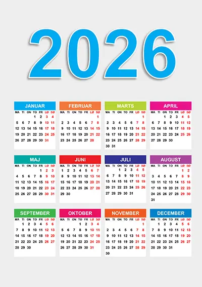 Kalender 2026 kalender-2026
