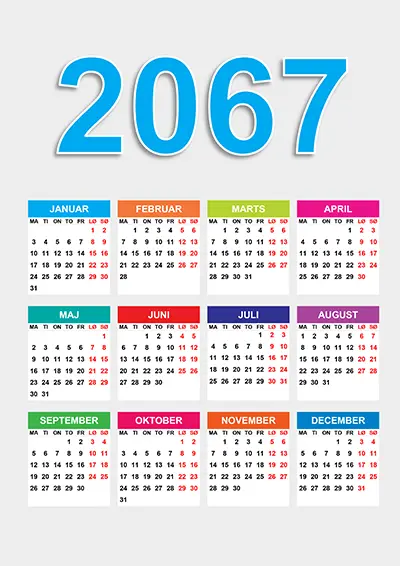 Kalender 2067 kalender-2067