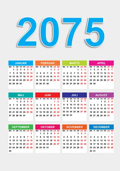 Kalender 2075 kalender-2075
