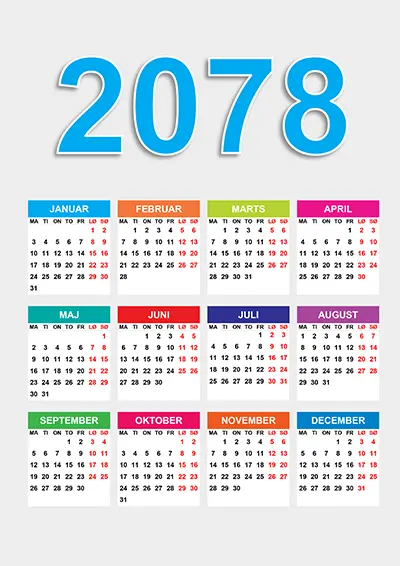 Kalender 2078 kalender-2078