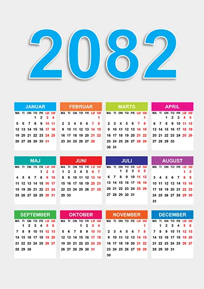 Kalender 2082 kalender-2082
