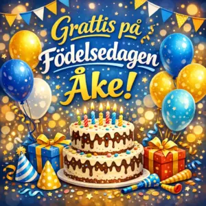 Grattis på Födelsedagen Åke! Grattis på Födelsedagen Åke