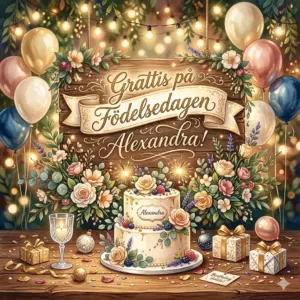 Grattis på Födelsedagen Alexandra! Grattis på Födelsedagen Alexandra