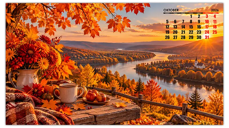 Oktober 2026 skrivbordssbakgrund i 1920×1080: Förnya din digitala miljö